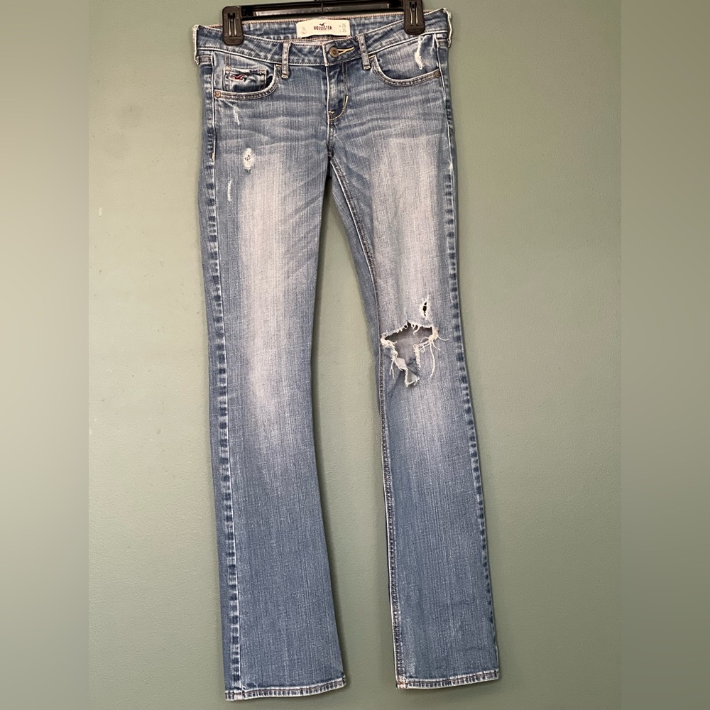 Hollister Boot Cut Ripped Jeans